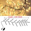 Warm White LED Willow Rattan Lights - 144 Holiday Decor for Home