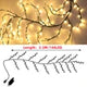 Warm White LED Willow Rattan Lights - 144 Holiday Decor for Home