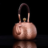Handmade Retro Style Pure Copper Boiling Tea Kettle - 600/1200/1600ml - Julia M LifeStyles