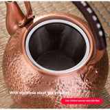 Handmade Retro Style Pure Copper Boiling Tea Kettle - 600/1200/1600ml - Julia M LifeStyles