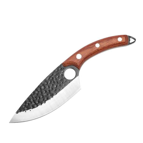 Handmade Stainless Steel Kitchen and Outdoor Knife Handmade Stainless Steel Kitchen and Outdoor Knife 14:10#Brown without cover Kitchen Knives Handmade 39