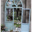 Handmade Vintage Arched Window Mirror in Blue Green White - Julia M LifeStyles