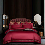 High Quality 120S Bedding Set Hight Density Long-Staple Cotton Home Hotel Bed Linens Flat Sheet Tribute Silk Duvet Cover Julia M LifeStyles