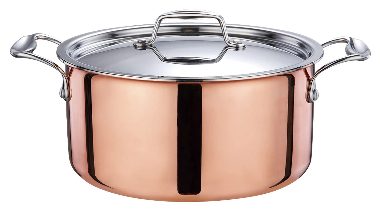 Luxury 12-Piece Triply Copper Cookware Set
