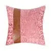 Cotton Linen Velvet Patchwork Faux Leather Pillow Cover Modern Farmhouse Decor Accent Cushion Case Decorative Throw Pillowcase Julia M LifeStyles