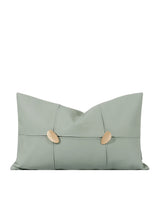 Tiff Home New Design Wholesale 30*50cm Light Cyan Spliced Embroidered High-End Throw Pillow