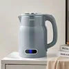Portable Stainless Steel Electric Kettle with Temperature Control and Power-Off Feature