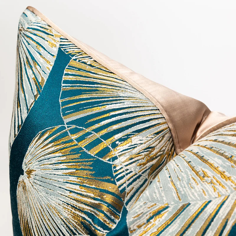 Large Leaf Design Cushion Cover 18x18 20x20inches Summer Throw Pillow Covers for Livingroom Bedroom Generous Pillowcase