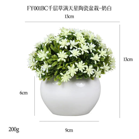 DS  Artificial Plants Potted Greenery Green Grass Plastic Faux Topiary Shrubs for Bathroom Home Kitchen Office Farmhouse Decor Julia M LifeStyles