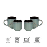 Reactive Glaze Green Stoneware Ceramic Dinnerware Sets for 4 People 20pcs Collection