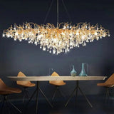 Crystal Lamp L160 CM Light Fixtures Modern Drop Light for Dinning Room Chandeliers Ceiling Luxury Lamps Julia M LifeStyles