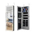 DB Fashion LED Light Jewelry Storage Mirror Cabinet Simple Stylish Design for Hanging on Door or Wall for Organizing Jewelry Julia M LifeStyles
