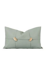 Tiff Home New Design Wholesale 30*50cm Light Cyan Spliced Embroidered High-End Throw Pillow