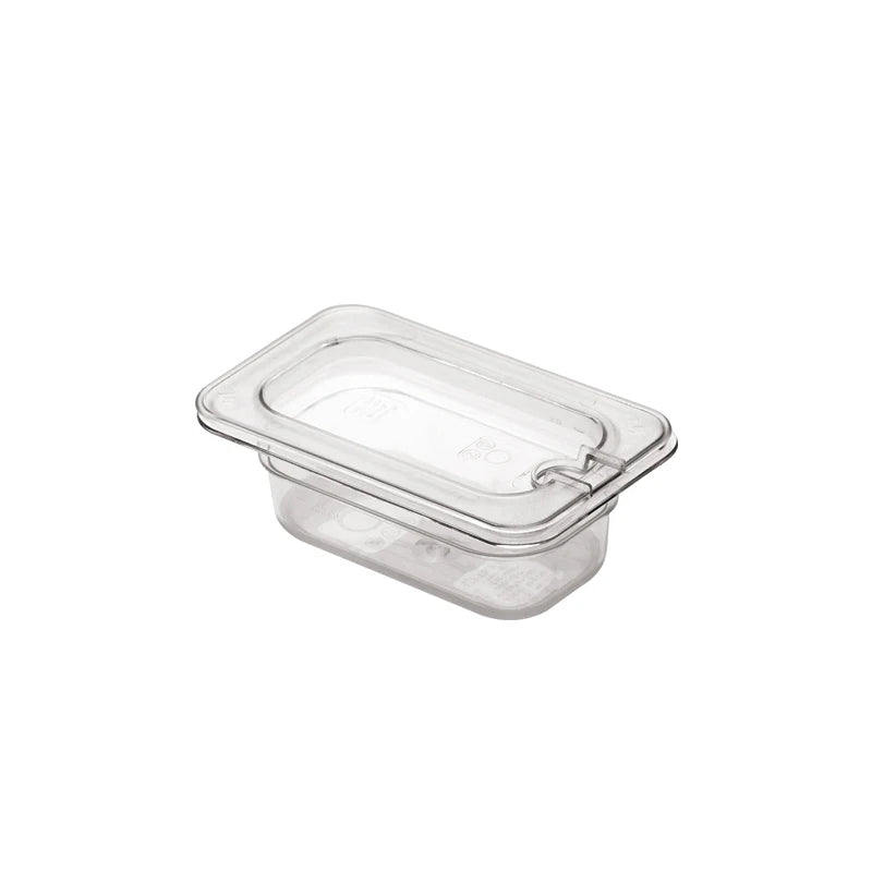 Polycarbonate Food Cover with Hole for Ladle Notched GN Container Cover Gastronorm Pan Lid