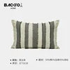 Striped Linen Cotton Jacquard Sofa Pillow Cushion Cover  Modern Luxury Throw Pillow case Living Room Decor Hotel Supplies