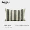 Striped Linen Cotton Jacquard Sofa Pillow Cushion Cover  Modern Luxury Throw Pillow case Living Room Decor Hotel Supplies Julia M LifeStyles
