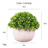 DS  Artificial Plants Potted Greenery Green Grass Plastic Faux Topiary Shrubs for Bathroom Home Kitchen Office Farmhouse Decor Julia M LifeStyles