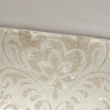 12-Piece Floral & Solid Jacquard Comforter Set for Super King/King Julia M LifeStyles