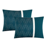Barcelona Blue Botanical 8-Piece Comforter Set, King