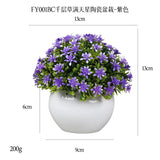DS  Artificial Plants Potted Greenery Green Grass Plastic Faux Topiary Shrubs for Bathroom Home Kitchen Office Farmhouse Decor Julia M LifeStyles
