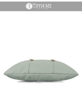 Tiff Home New Design Wholesale 30*50cm Light Cyan Spliced Embroidered High-End Throw Pillow