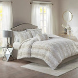 4PC Faux Fur Comforter Set Soft Floral Solid for Spring Winter Christmas Home Hotel-Queen King Polyester Julia M LifeStyles