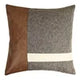 Popular Home PU Leather Stitching Cotton Diamond Lattice Pillowcase Sofa Cushion Cover Factory Price