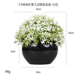 DS  Artificial Plants Potted Greenery Green Grass Plastic Faux Topiary Shrubs for Bathroom Home Kitchen Office Farmhouse Decor Julia M LifeStyles