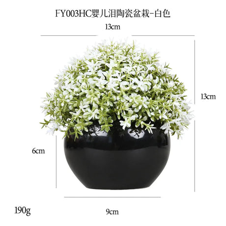 DS  Artificial Plants Potted Greenery Green Grass Plastic Faux Topiary Shrubs for Bathroom Home Kitchen Office Farmhouse Decor Julia M LifeStyles