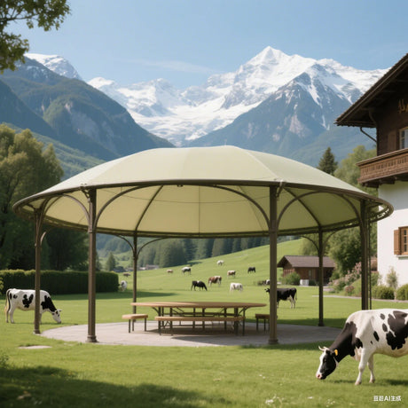 Waterproof Outdoor Bio-climatique Pergola Gazebo & Pavilion Pergola
