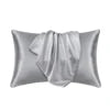 Wholesale Professional Luxury Super Soft Silky Pillow case Solid Color Silk Satin With Envelop Closure