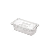 Polycarbonate Food Cover with Hole for Ladle Notched GN Container Cover Gastronorm Pan Lid