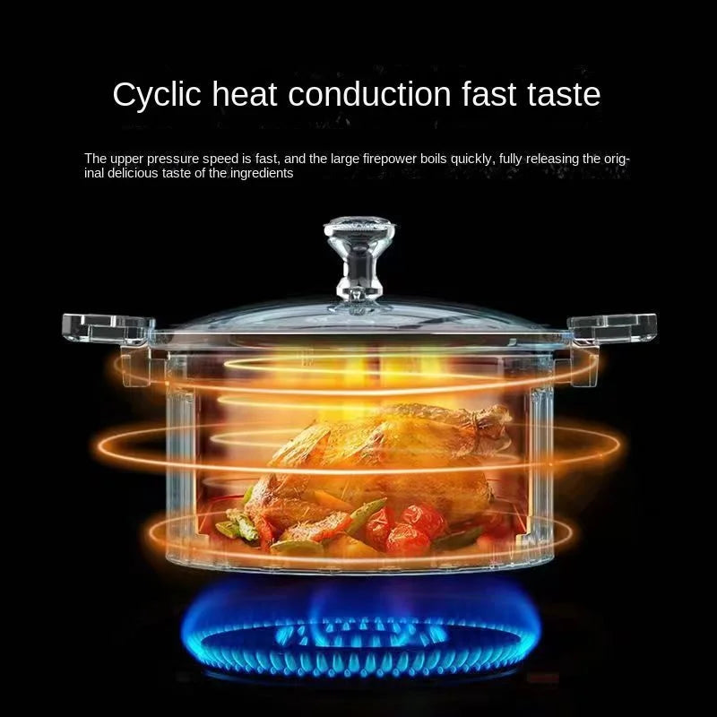 Large Capacity Micro-Pressure Cooking Pot Universal Non-Stick Multi-Functional Binaural Soup Stock Pot Induction Cooker Soup Pot Julia M Home & Kitchen