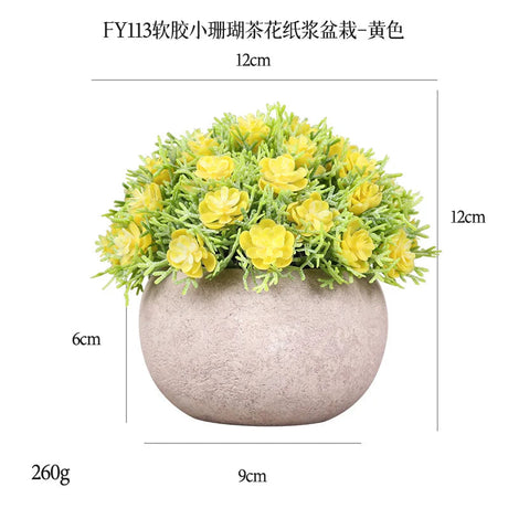DS  Artificial Plants Potted Greenery Green Grass Plastic Faux Topiary Shrubs for Bathroom Home Kitchen Office Farmhouse Decor Julia M LifeStyles