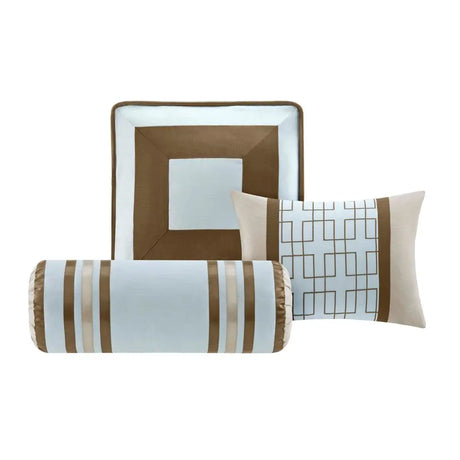 7-Piece Floral Woven Comforter Set for Queen & King Sizes