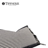 New Design Wholesale 50*30cm Woven Striped Cushion Cover Eco-friendly Cotton-ramie Gift Waist Pillow With Tassels