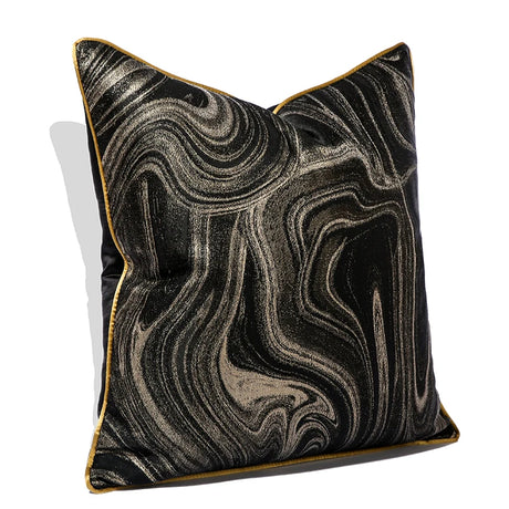 New Style Cushion Cover 50x50 Art Design Black Pillowcase Modern Black Luxury Pillow Covers 18x18 20x20 Inches