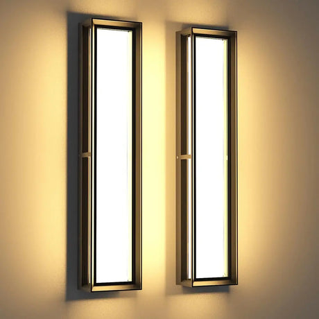 2pcs Front Door Led Exterior Wall Lights SCR Dimmable Residential Commercial Entrance IP65 24 Inch Outdoor Wall Light Mount