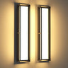 2pcs Front Door Led Exterior Wall Lights SCR Dimmable Residential Commercial Entrance IP65 24 Inch Outdoor Wall Light Mount