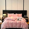 4kg Simple Style Three-dimensional Carved Milk Velvet Polyester-Filled Four-Piece Set for Fall Season Julia M LifeStyles
