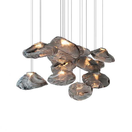 D300mm Amber Cloud Glass Small Pendant Lamp for Art Deco Linghting  American Pendant Light Julia M LifeStyles