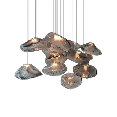 D300mm Amber Cloud Glass Small Pendant Lamp for Art Deco Linghting  American Pendant Light Julia M LifeStyles