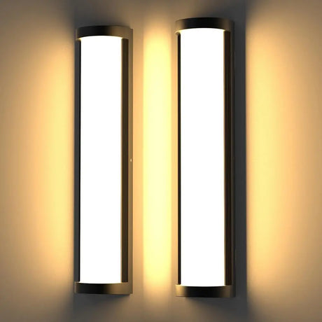 2pcs Front Door Led Exterior Wall Lights SCR Dimmable Residential Commercial Entrance IP65 24 Inch Outdoor Wall Light Mount