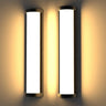 2pcs Front Door Led Exterior Wall Lights SCR Dimmable Residential Commercial Entrance IP65 24 Inch Outdoor Wall Light Mount
