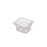 Polycarbonate Food Cover with Hole for Ladle Notched GN Container Cover Gastronorm Pan Lid