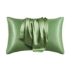 Wholesale Professional Luxury Super Soft Silky Pillow case Solid Color Silk Satin With Envelop Closure