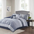 High Jacquard 7-Piece Floral Comforter Set - King/Super King Julia M LifeStyles