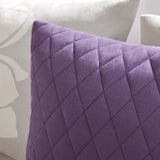 King-Size Microfiber & Cotton Plaid Comforter Set with Fitted Sheets