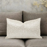 Luxury Organic Cushion Covers White Gold Texture Waist Pillow Covers Geometric Modern for Bedroom Living Room Decor Julia M LifeStyles