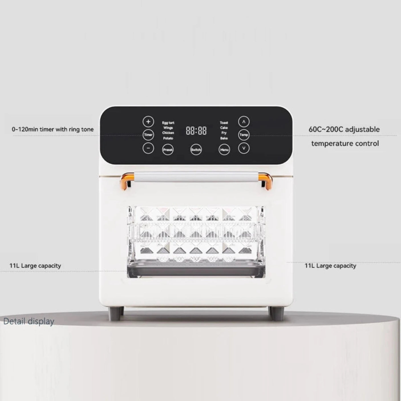 Large Capacity Stainless Steel Air Fryer 11L - Multi-functional & Modern Julia M LifeStyles